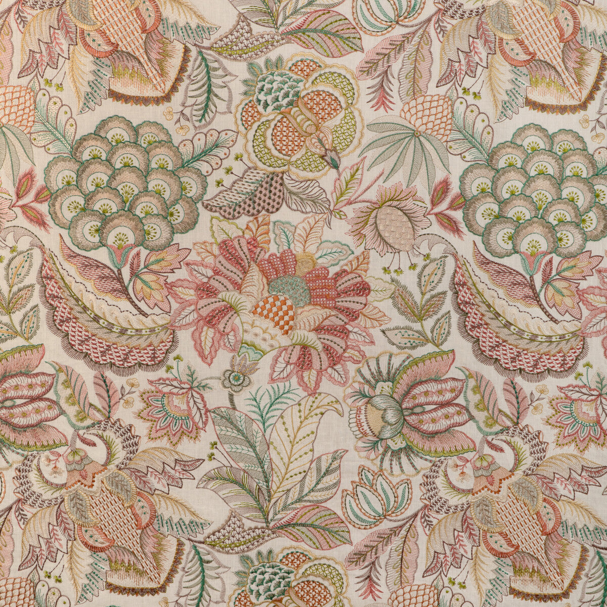 2023145-73 EDEN EMB PINK/MULTI LEE JOFA DRAPERY