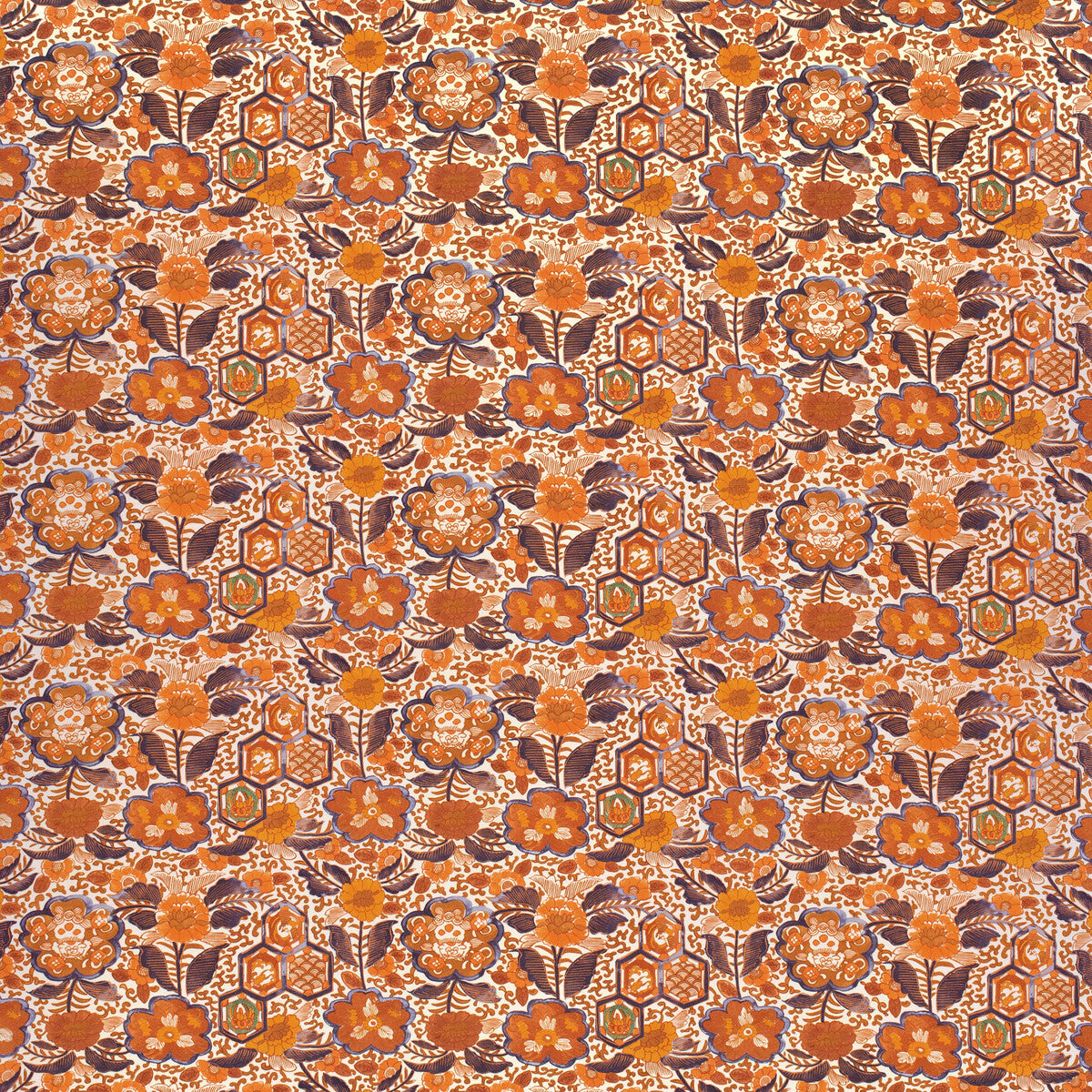 2024106-12 IMARI I ORANGE LEE JOFA Fabrics Drapery Upholstery