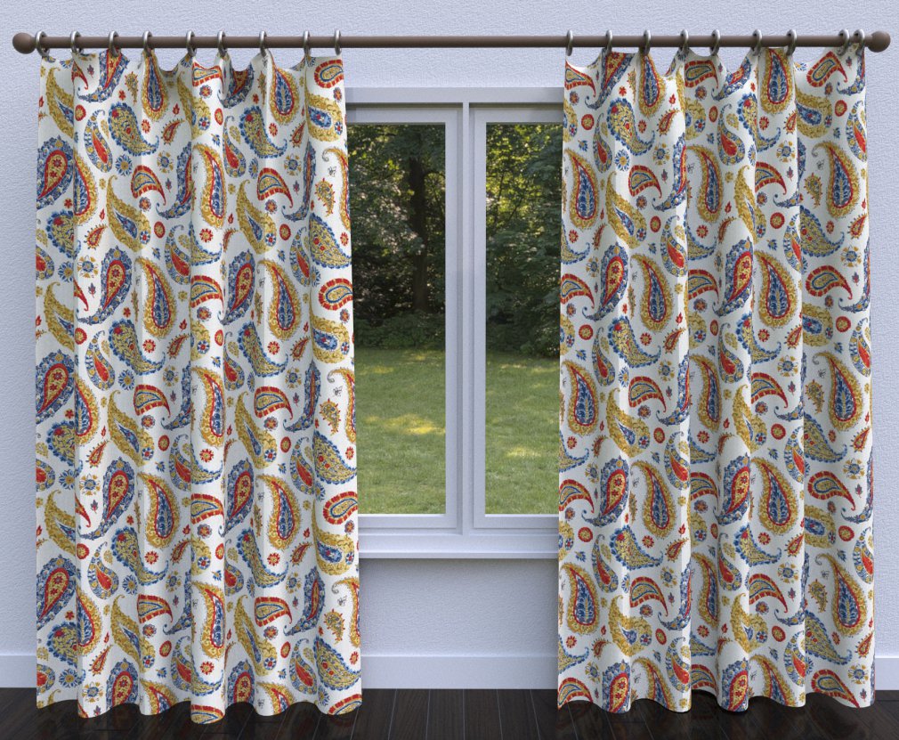 20490-02 Paisley nan Blue,Red & Burgundy Charlotte Select