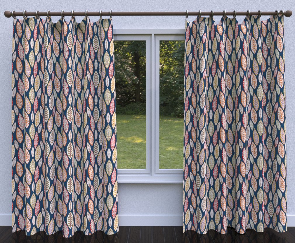 20510-03 Abstract & Geometric,Leaves nan Black,Orange & Rust Charlotte Select
