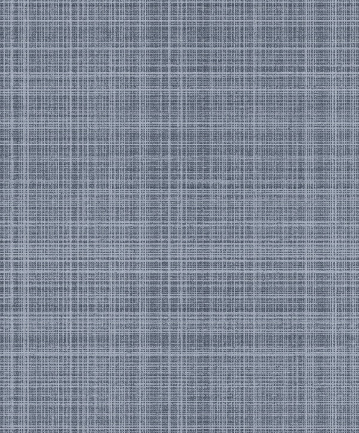 2231902 Etten Studios Essential Textures Wallpaper Crosshatch Linen Metallic Slate Blue