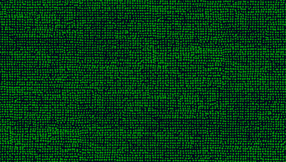 23310X Marimekko Marimekko Vol. 5 Wallpaper Orkanen Green and Midnight Blue