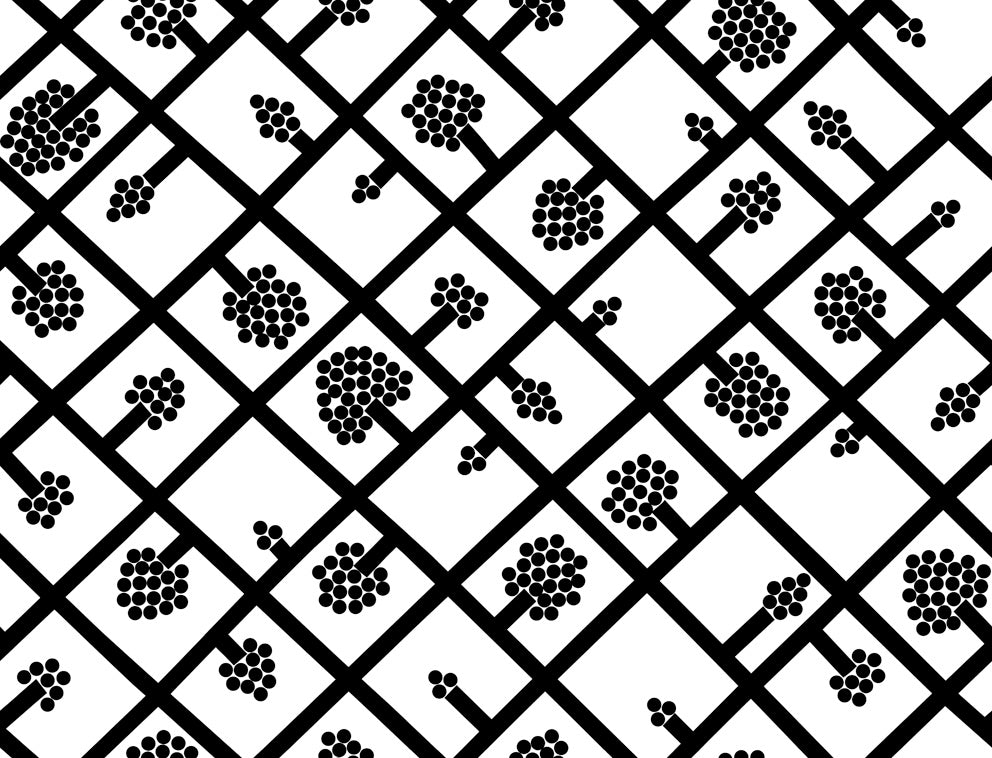 23345X Marimekko Marimekko Vol. 5 Wallpaper Spalje Ebony and Eggshell