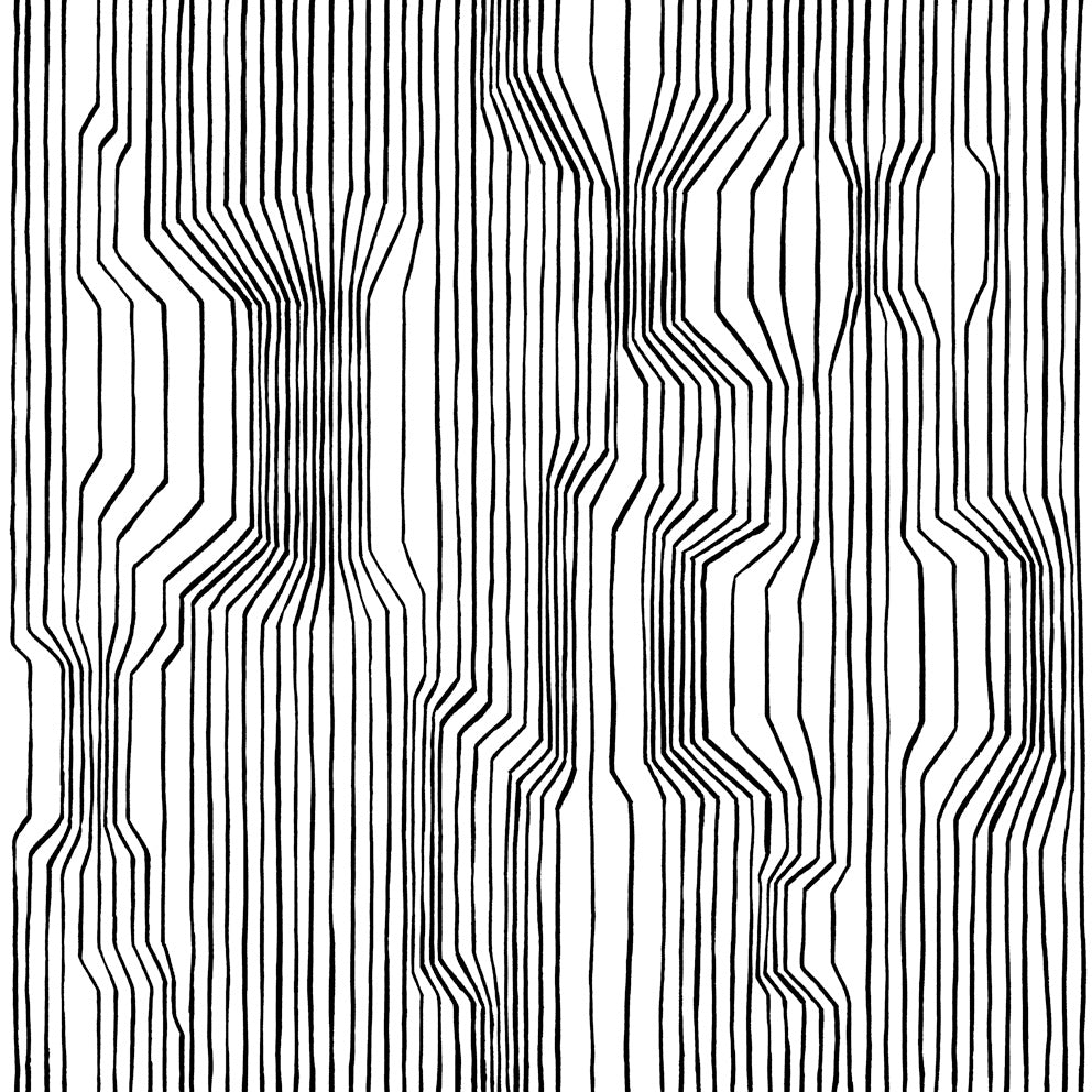 23365X Marimekko Marimekko Vol. 5 Wallpaper Frekvenssi Ebony and Eggshell
