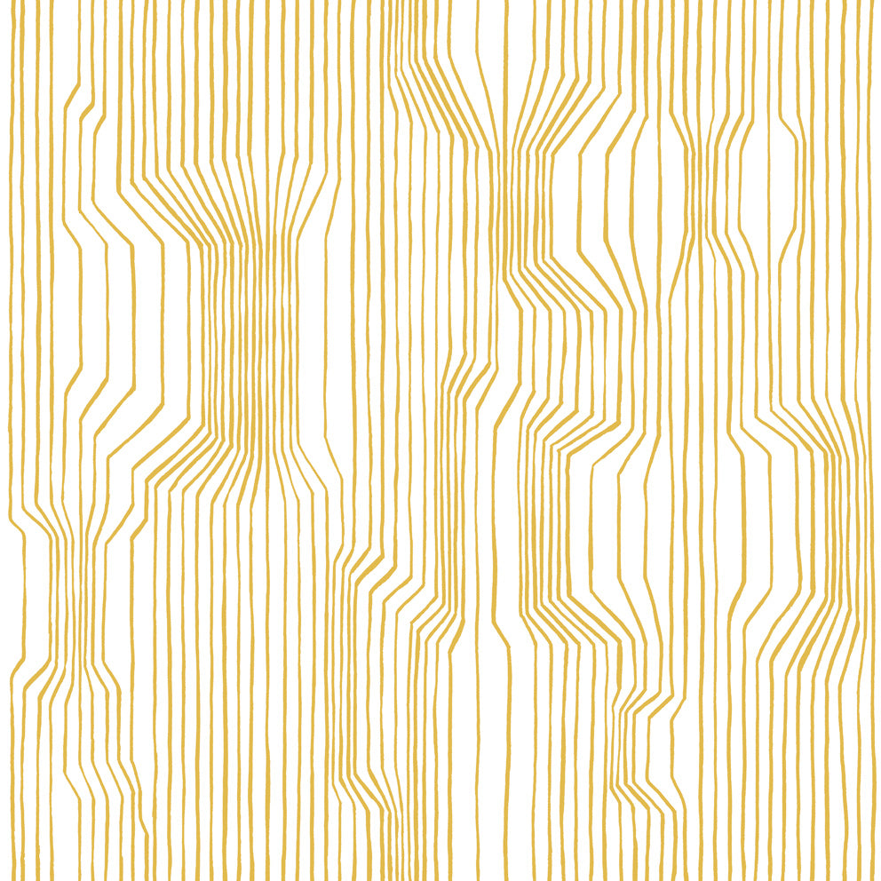 23367X Marimekko Marimekko Vol. 5 Wallpaper Frekvenssi Mustard and Eggshell
