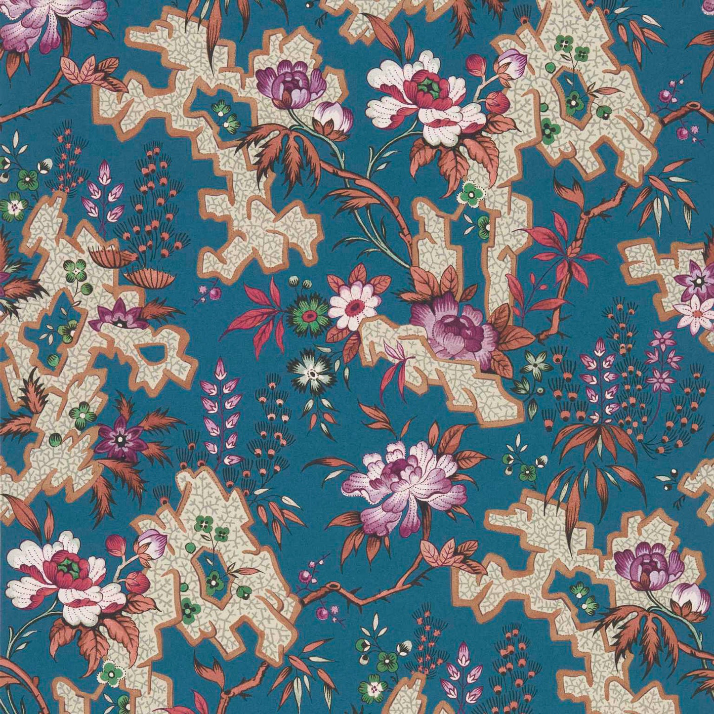 241218002 1838-Wallcoverings WALLPAPER - WP # 02 PRUSSIAN BLUE V&AII
