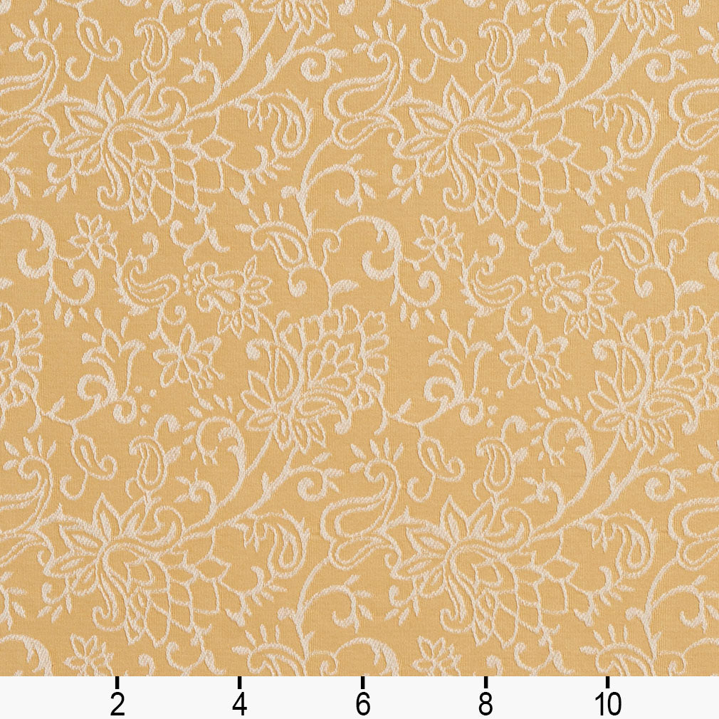 2608 Floral Flax/Garden Gold & Yellow Charlotte Fabrics
