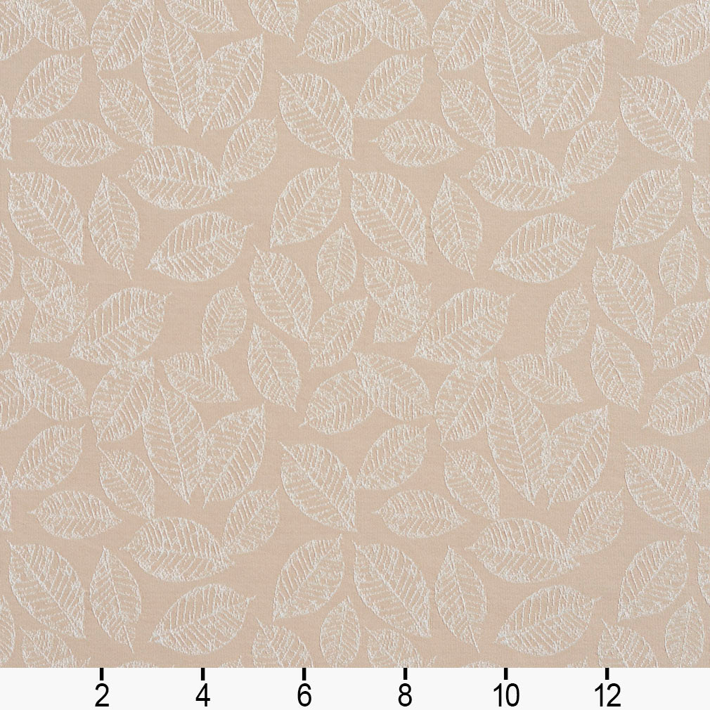 2623 Leaves Linen/Leaf Beige & Taupe Charlotte Fabrics