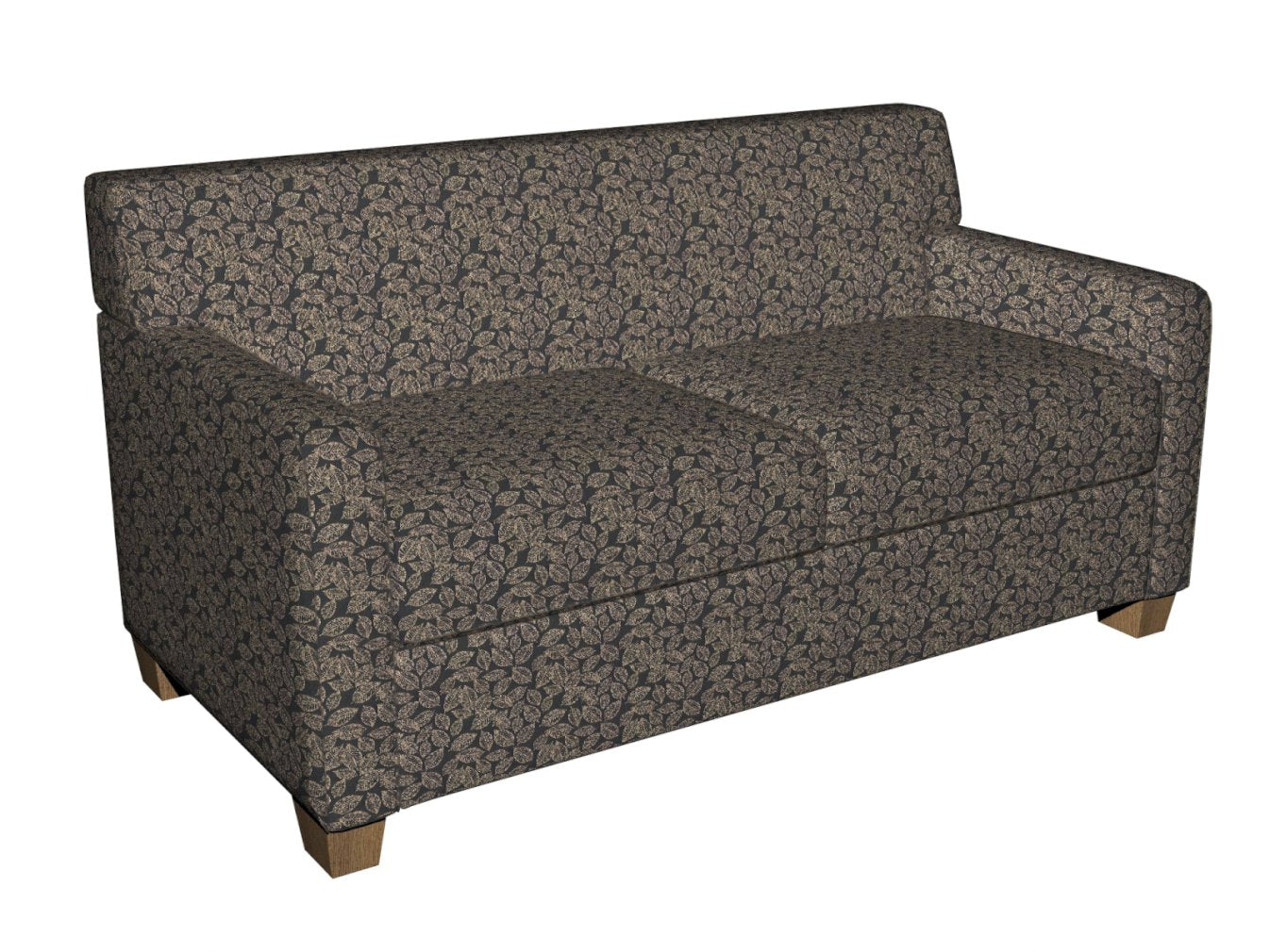 2624 Leaves Onyx/Leaf Black Charlotte Fabrics