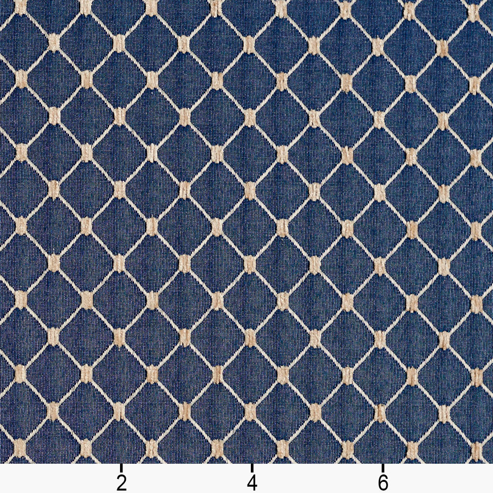 2645 Diamonds,Small Scale Wedgewood/Diamond Blue Charlotte Fabrics