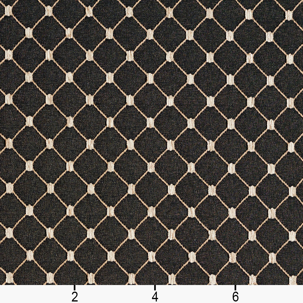 2651 Diamonds,Small Scale Onyx/Diamond Black Charlotte Fabrics