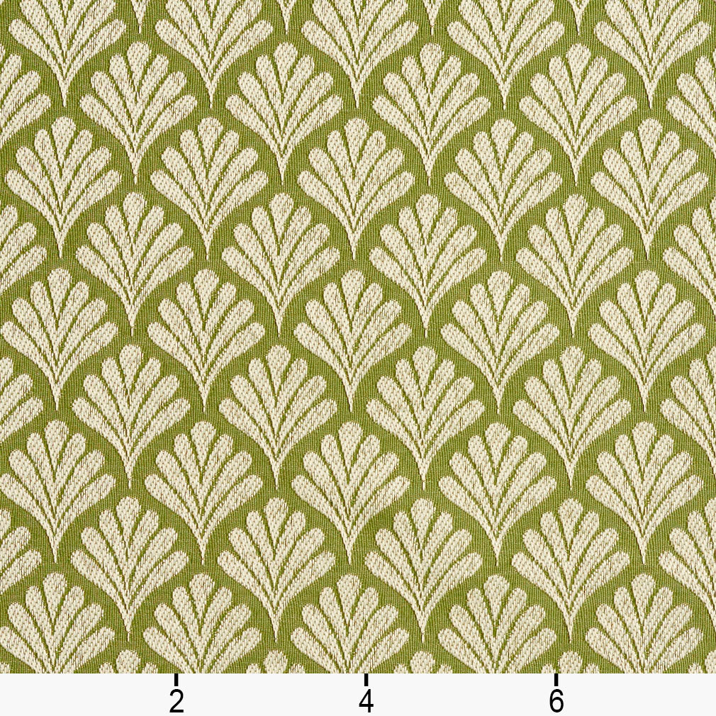 2658 Abstract & Geometric,Small Scale Fern/Fan Green Charlotte Fabrics