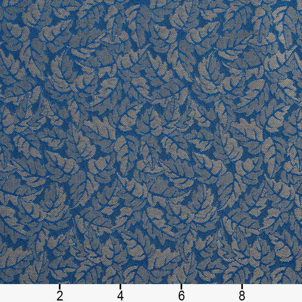 2745 Leaves,Small Scale Bluebell Blue Charlotte Fabrics