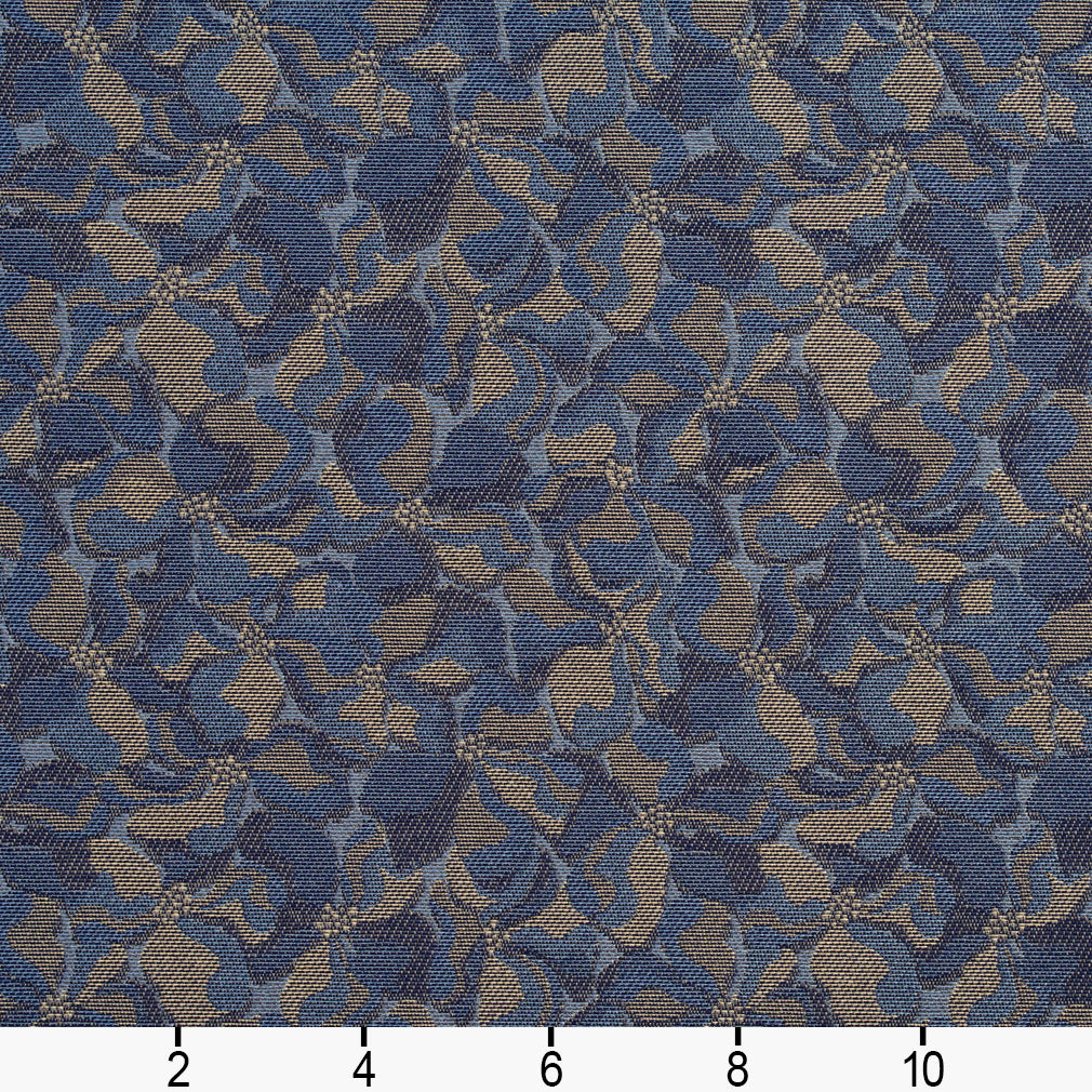 2790 Abstract & Geometric,Floral Sky Blue Charlotte Fabrics