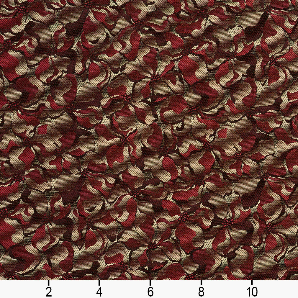 2798 Abstract & Geometric,Floral Wine Red & Burgundy Charlotte Fabrics