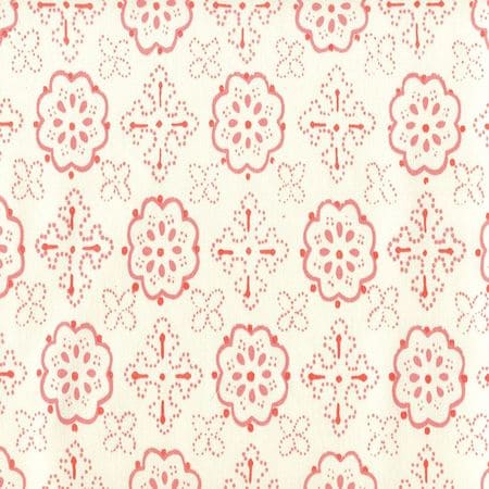 306302CTTN CRAWFORD Multi Salmons Quadrille Fabric