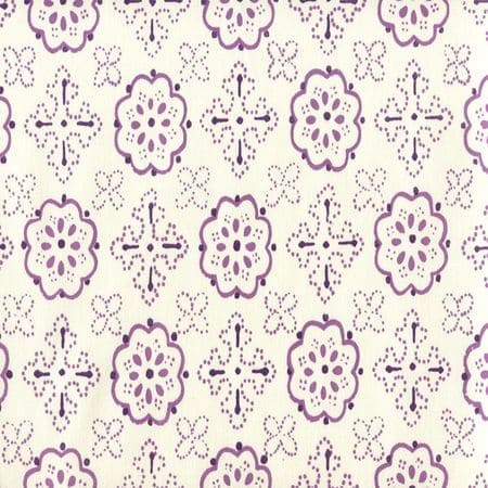 306304CTTN CRAWFORD Multi Lavender Quadrille Fabric