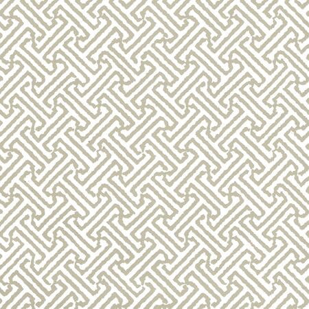 3080-14WP JAVA JAVA Greige On White Quadrille Wallpaper