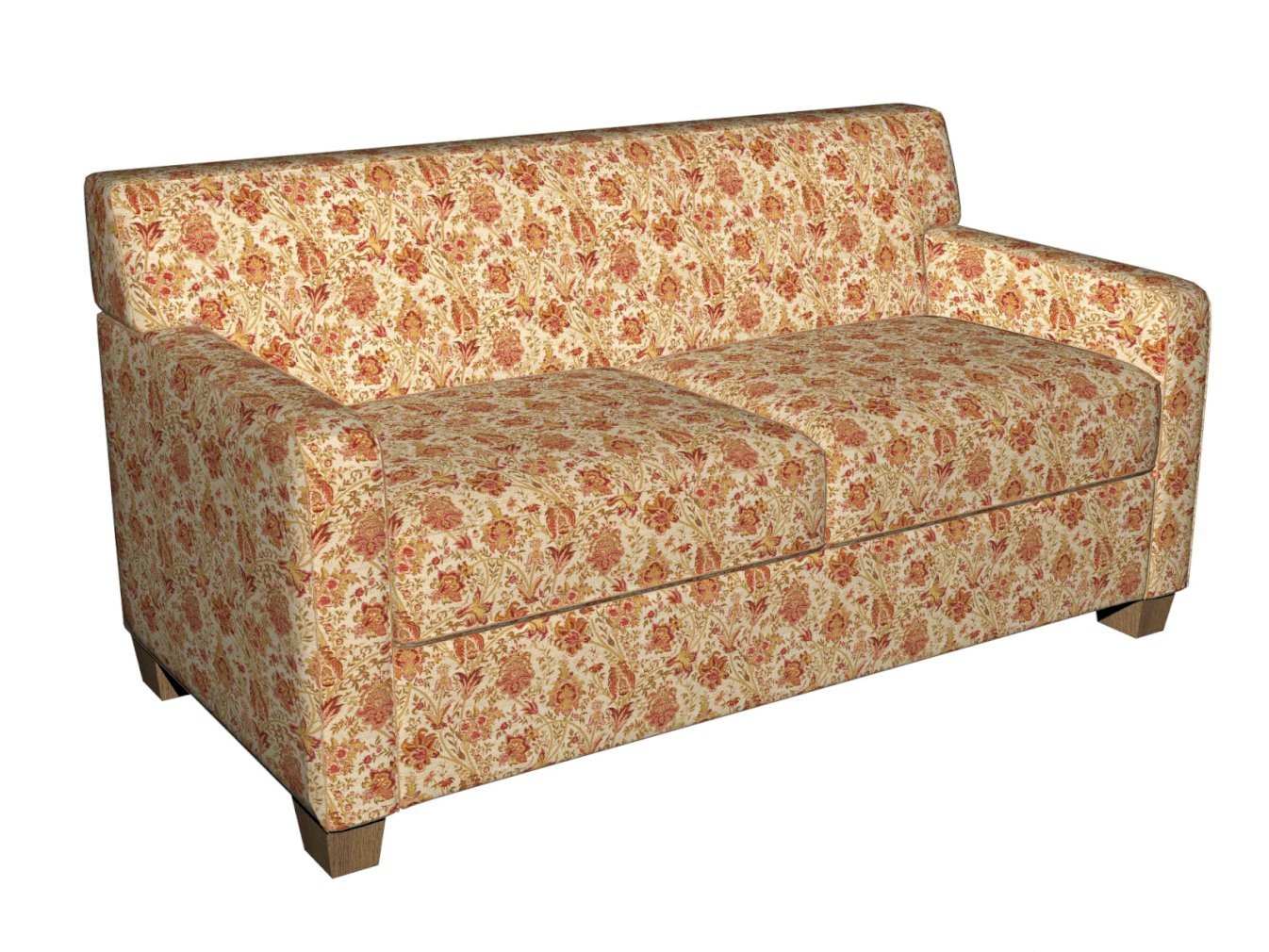3221 Floral Tuscany Red & Burgundy Charlotte Fabrics