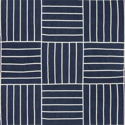 35510-51 LOCAL GRID INDIGO KRAVET DESIGN Fabrics Drapery Upholstery