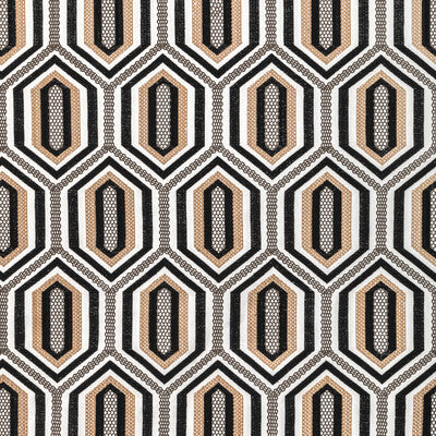 36368-816 KALEIDOSCOPE EMB ONYX KRAVET COUTURE Fabrics Drapery Upholstery