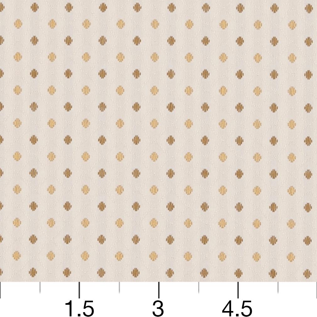 3672 Diamonds,Small Scale Parchment White & Ivory Charlotte Fabrics