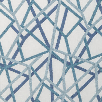 37301-51 CABLE DANCE INDIGO KRAVET BASICS Fabrics Drapery Upholstery