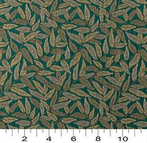 3760 Leaves Amazon Green Charlotte Fabrics