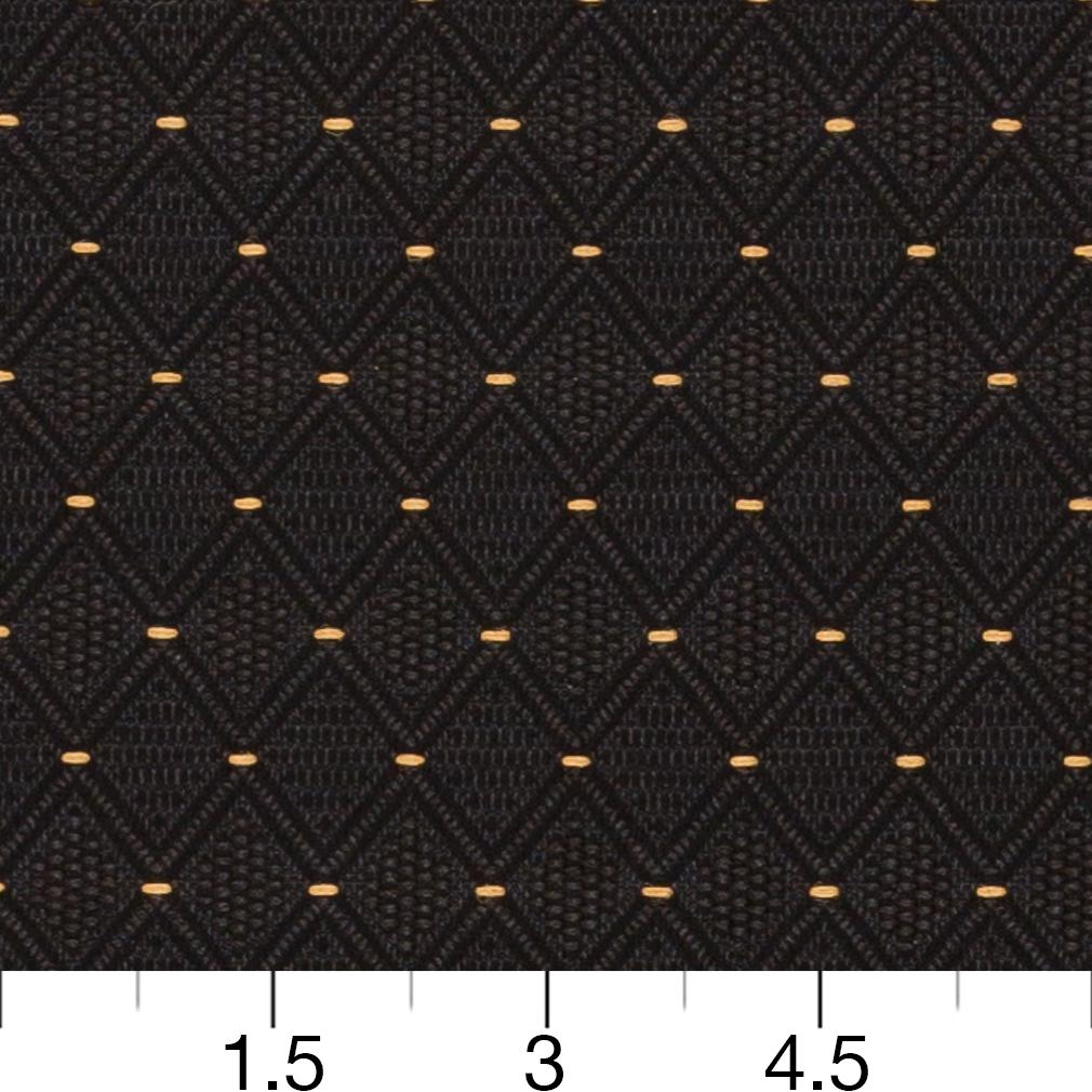 3831 Diamonds,Small Scale Ebony Black Charlotte Fabrics