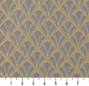 4304 Abstract & Geometric Chambray Fan Blue Charlotte Fabrics