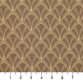 4307 Abstract & Geometric Harvest Fan Brown Charlotte Fabrics