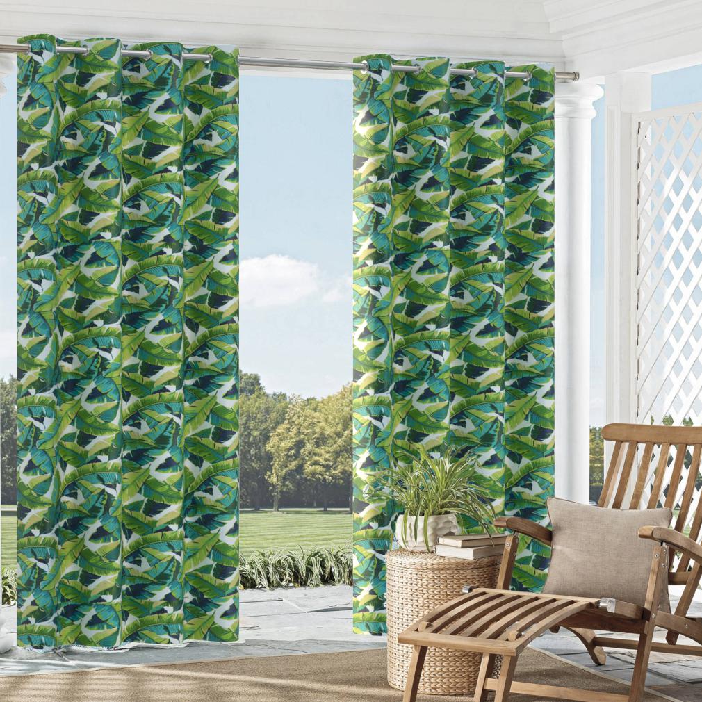 4635 Leaves,Tropical & Botanical Belize Aqua & Teal,Green Charlotte Fabrics