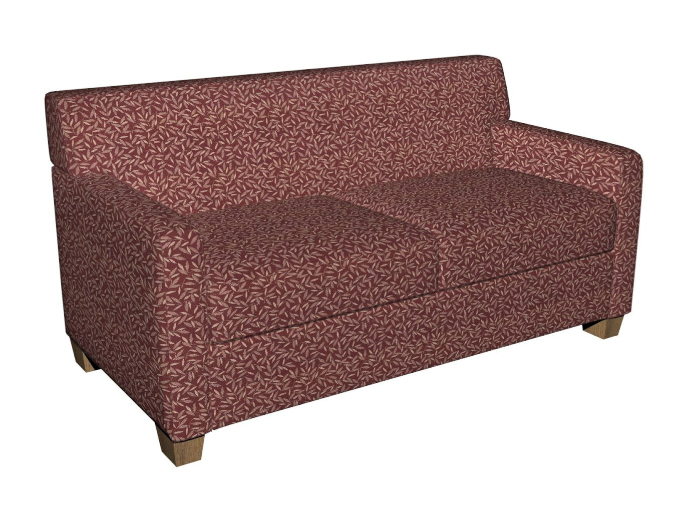 5211 Leaves Brandy Red & Burgundy Charlotte Fabrics