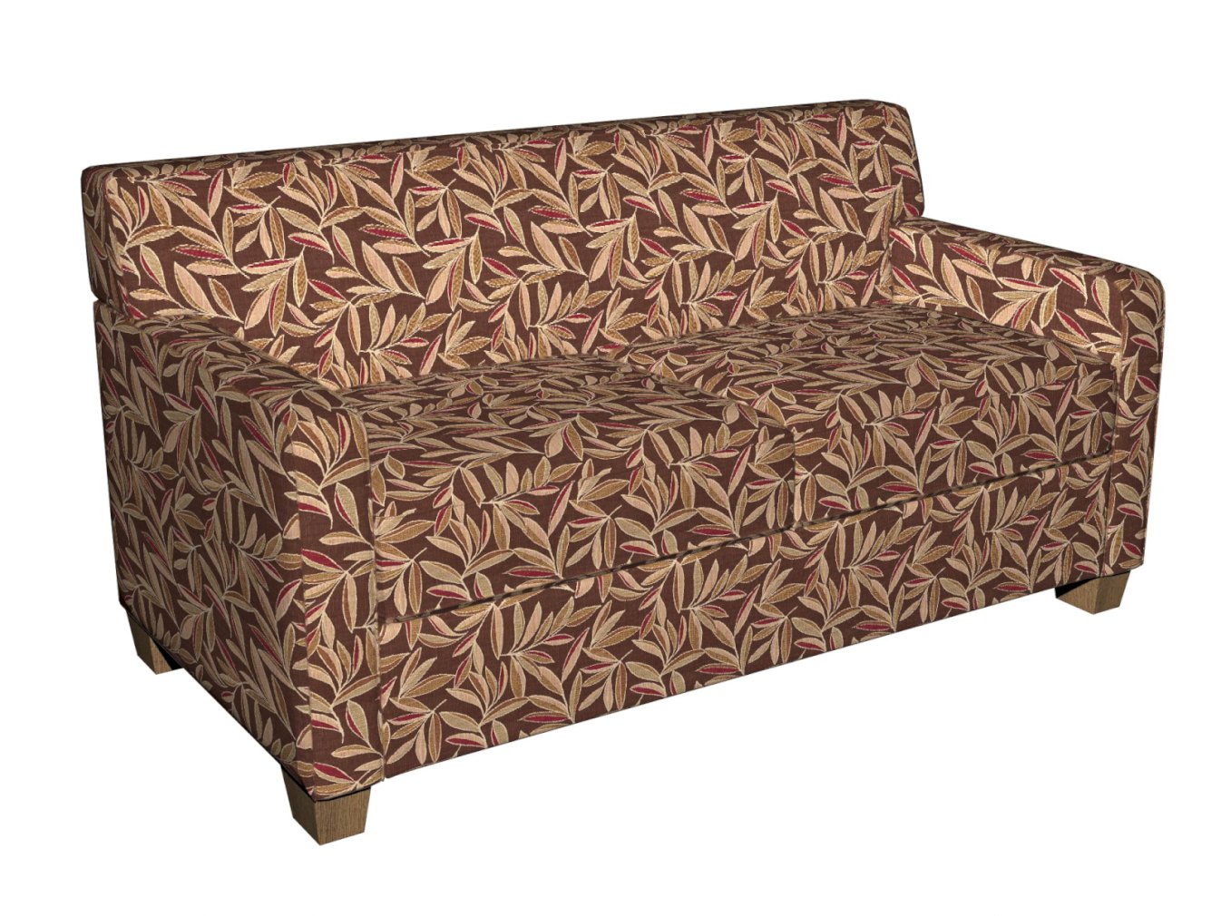 5720 Leaves Adobe Brown,Red & Burgundy Charlotte Fabrics
