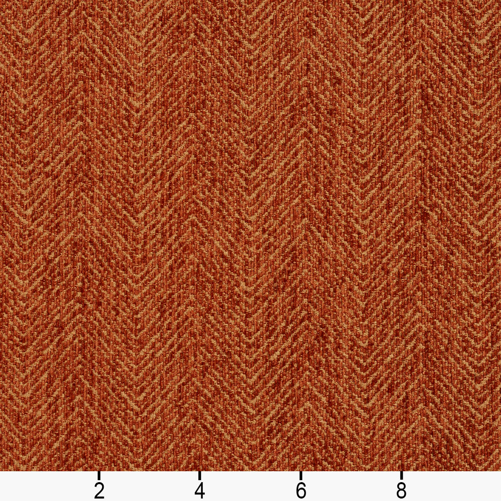 5732 Herringbone & Chevron Curry Orange & Rust Charlotte Fabrics