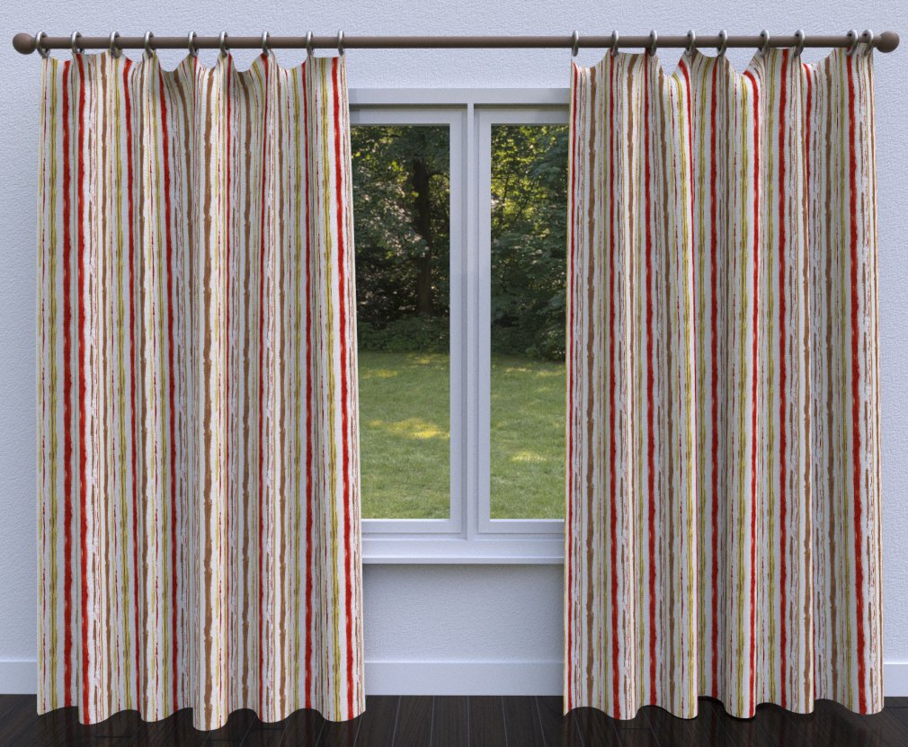 5751 Stripe Fantasia Stripe Red & Burgundy Charlotte Fabrics
