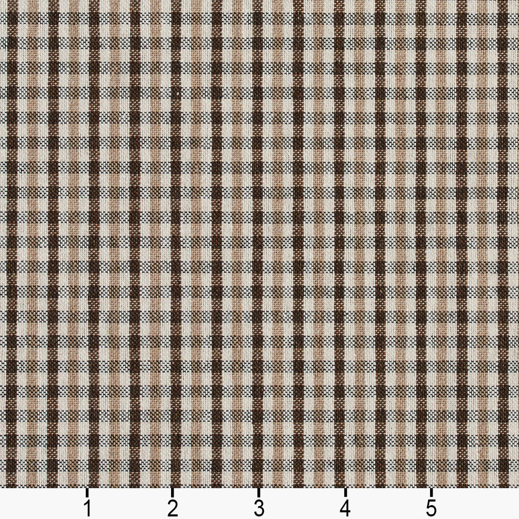 5812 Check & Houndstooth,Small Scale Desert Check Brown Charlotte Fabrics