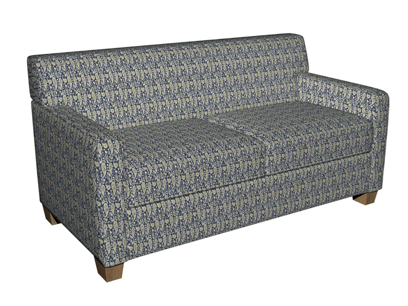 5843 Paisley Laguna Paisley Blue Charlotte Fabrics