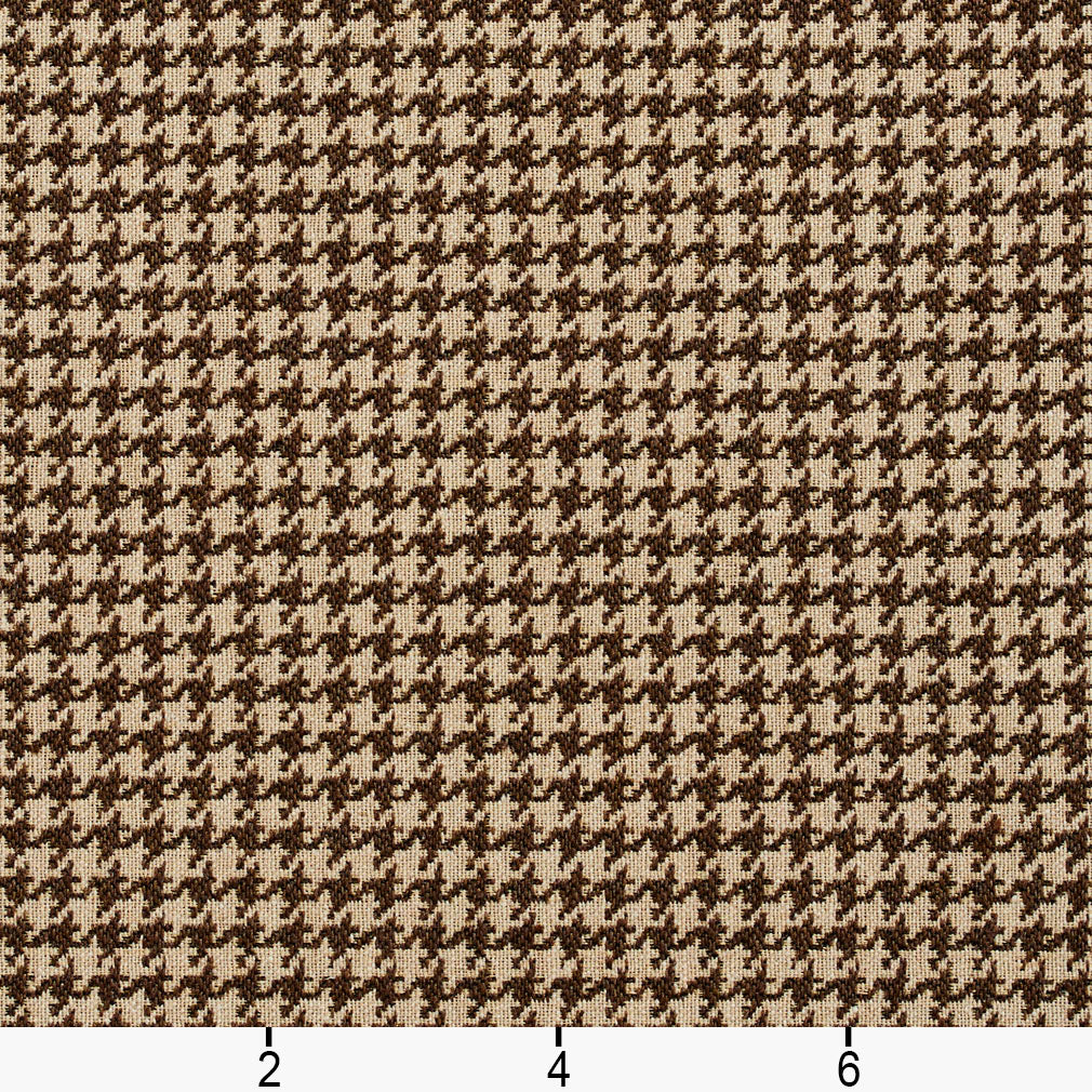 5852 Check & Houndstooth,Small Scale Desert Houndstooth Brown Charlotte Fabrics