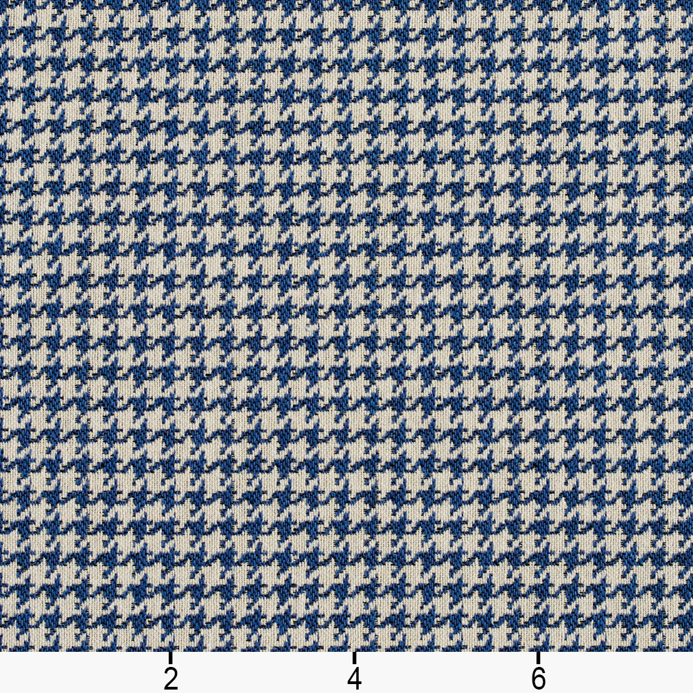 5853 Check & Houndstooth,Small Scale Laguna Houndstooth Blue Charlotte Fabrics