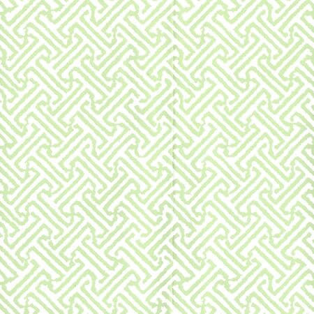 622-27 JAVA PETITE Lime On White Quadrille Wallpaper