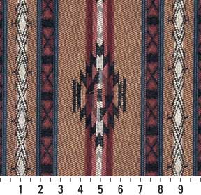 6381 Global,Southwestern,Stripe Pottery Stripe Brown,Red & Burgundy Charlotte Fabrics