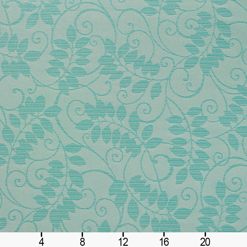 6628 Leaves Lagoon/Vine Aqua & Teal Charlotte Fabrics