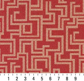 6638 Abstract & Geometric Ruby/Geometric Red & Burgundy Charlotte Fabrics