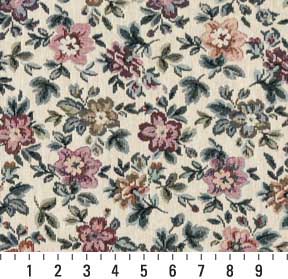 6663 Floral Heather Green,Pink Charlotte Fabrics