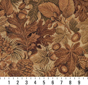 6841 Leaves Autumn Brown Charlotte Fabrics