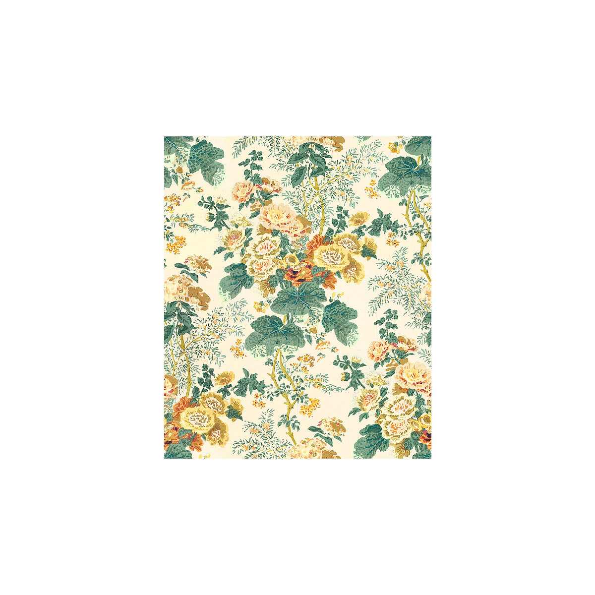 7126-LJ HOLLYHOCK HDB YELLOW LEE JOFA Fabrics Drapery Upholstery