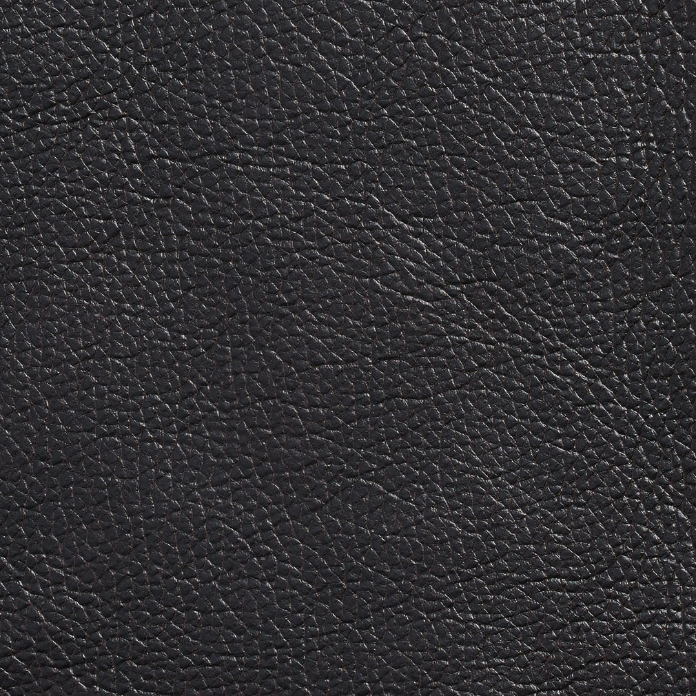 7438 Leather Grain,Plain & Solid Teak Black Charlotte Fabrics Vinyl