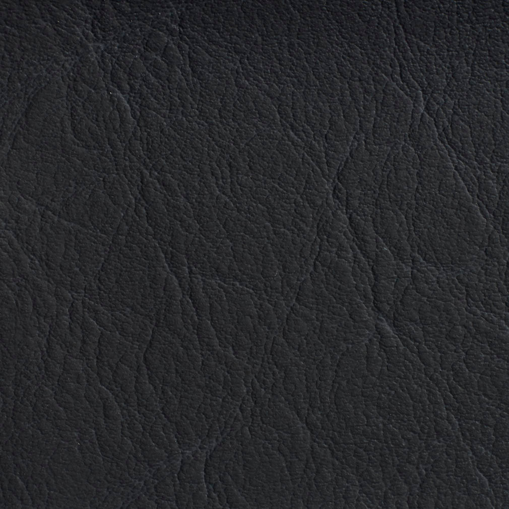 7622 Leather Grain,Plain & Solid Carbon Black Charlotte Fabrics Vinyl