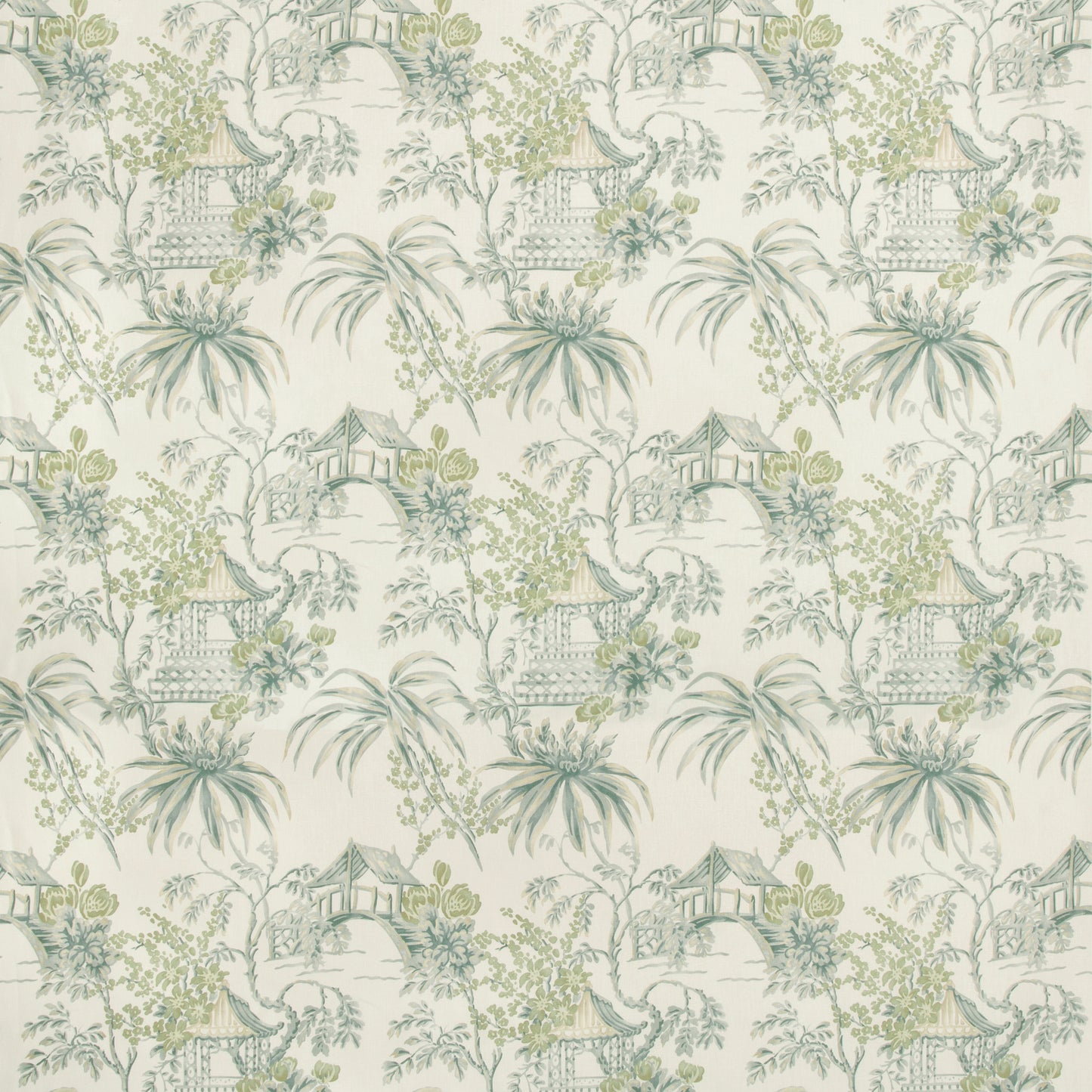 8019138-133 TONGLI PRINT LAGOON BRUNSCHWIG & FILS